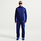 Nike Tech Men's Colour-Block Open-Hem Fleece Trousers. Nike ZA